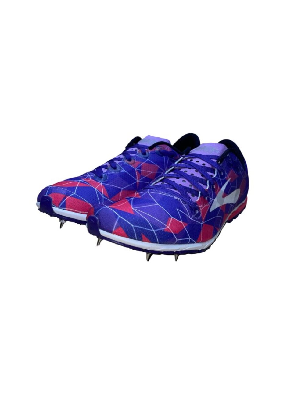 Brooks Women’s Purple Mesh Spiked Track Running Shoes Size 8 image 3
